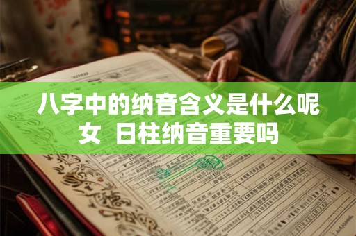 八字中的纳音含义是什么呢女  日柱纳音重要吗