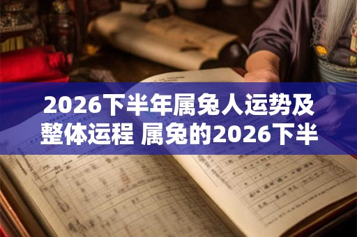 2026下半年属兔人运势及整体运程 属兔的2026下半年运势好不好