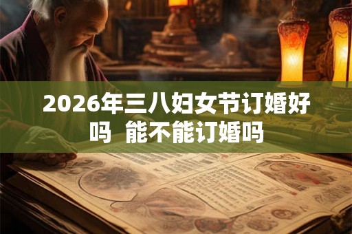 2026年三八妇女节订婚好吗  能不能订婚吗