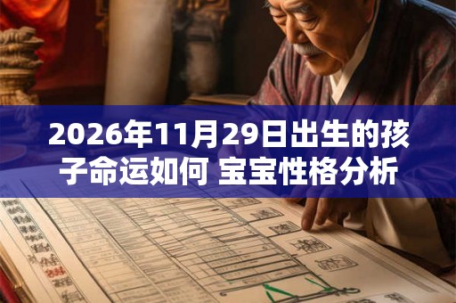 2026年11月29日出生的孩子命运如何 宝宝性格分析