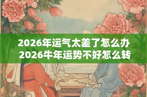 2026年运气太差了怎么办 2026牛年运势不好怎么转运