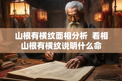 山根有横纹面相分析  看相山根有横纹说明什么命