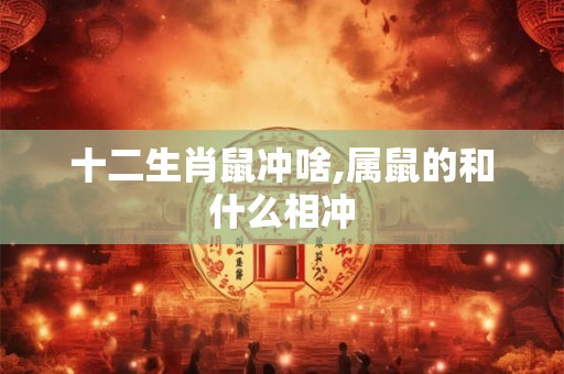 十二生肖鼠冲啥,属鼠的和什么相冲