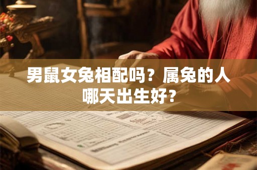 男鼠女兔相配吗？属兔的人哪天出生好？
