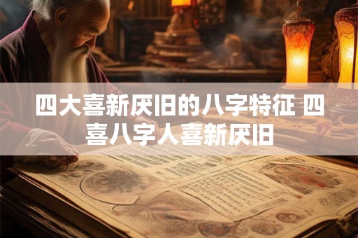 四大喜新厌旧的八字特征 四喜八字人喜新厌旧 四大喜新厌旧的八字特征 四喜八字人喜新厌旧