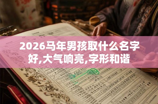 2026马年男孩取什么名字好,大气响亮,字形和谐 2026马年男孩取什么名字好,大气响亮,字形和谐
