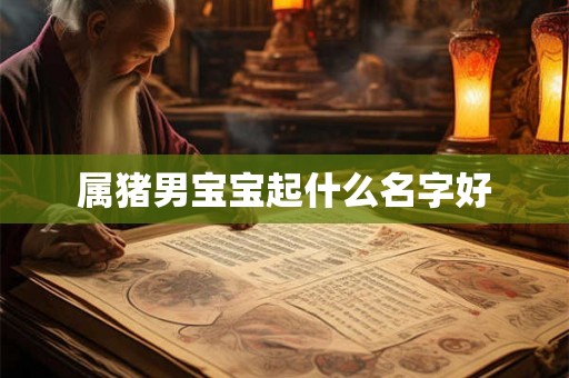 属猪男宝宝起什么名字好