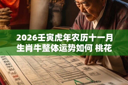 2026壬寅虎年农历十一月生肖牛整体运势如何 桃花运好不好