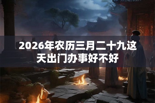 2026年农历三月二十九这天出门办事好不好 2026年农历三月二十九这天出门办事好不好