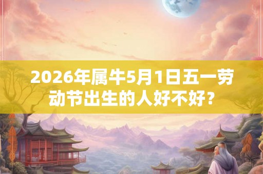 2026年属牛5月1日五一劳动节出生的人好不好？