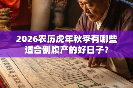 2026农历虎年秋季有哪些适合剖腹产的好日子？