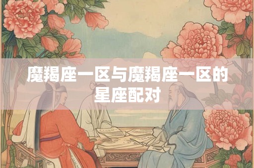 魔羯座一区与魔羯座一区的星座配对