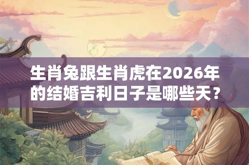 生肖兔跟生肖虎在2026年的结婚吉利日子是哪些天？