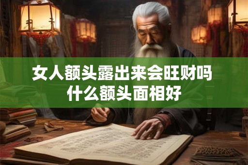 女人额头露出来会旺财吗 什么额头面相好