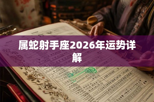 属蛇射手座2026年运势详解