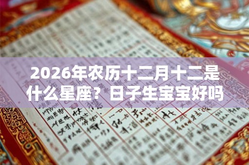 2026年农历十二月十二是什么星座？日子生宝宝好吗？
