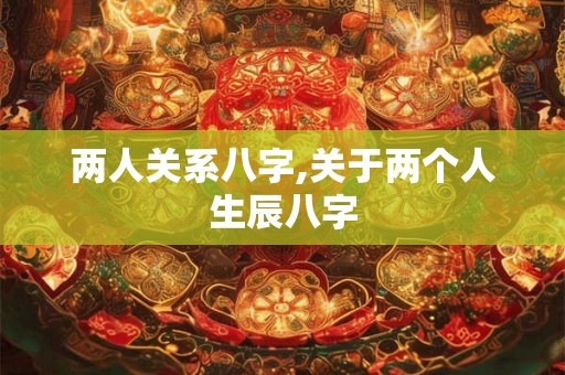 两人关系八字,关于两个人生辰八字