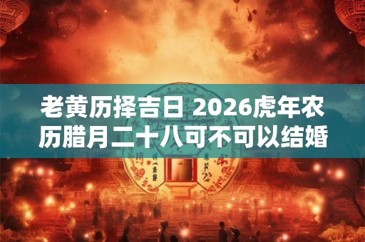 老黄历择吉日 2026虎年农历腊月二十八可不可以结婚