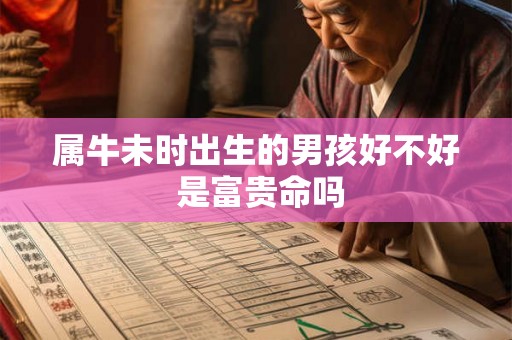 属牛未时出生的男孩好不好 是富贵命吗