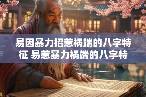 易因暴力招惹祸端的八字特征 易惹暴力祸端的八字特征是什么
