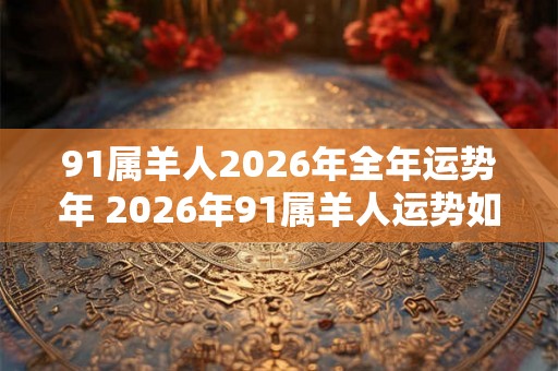 91属羊人2026年全年运势年 2026年91属羊人运势如何