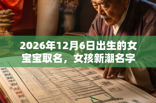 2026年12月6日出生的女宝宝取名，女孩新潮名字