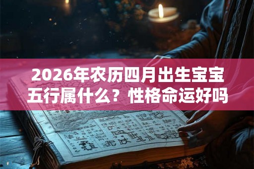 2026年农历四月出生宝宝五行属什么?性格命运好吗? 2026年农历四月出生宝宝五行属什么?性格命运好吗?