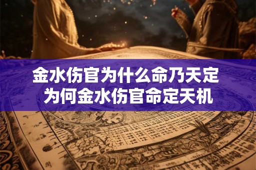 金水伤官为什么命乃天定 为何金水伤官命定天机