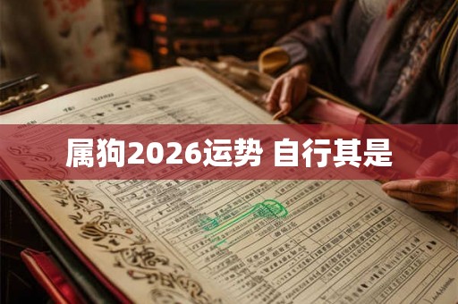 属狗2026运势 自行其是