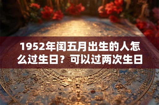 1952年闰五月出生的人怎么过生日？可以过两次生日吗？