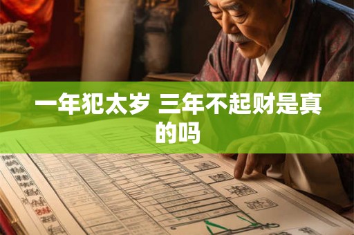 一年犯太岁 三年不起财是真的吗