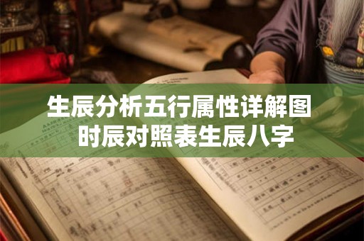 生辰分析五行属性详解图  时辰对照表生辰八字