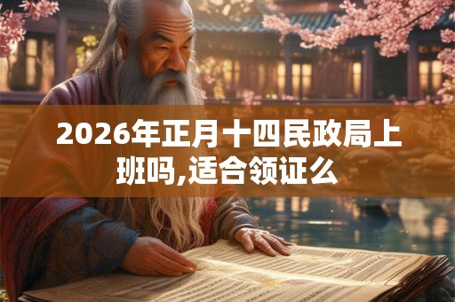 2026年正月十四民政局上班吗,适合领证么