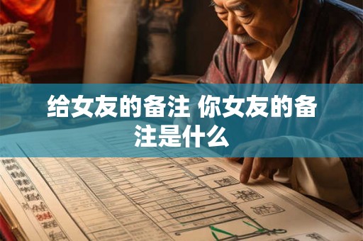 给女友的备注 你女友的备注是什么 给女友的备注 你女友的备注是什么