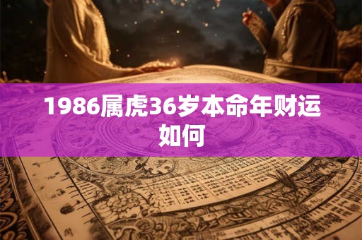 1986属虎36岁本命年财运如何