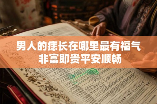 男人的痣长在哪里最有福气 非富即贵平安顺畅