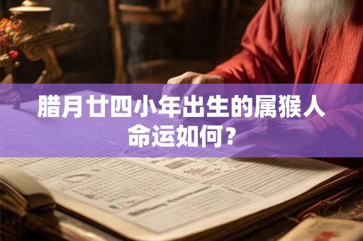 腊月廿四小年出生的属猴人命运如何？