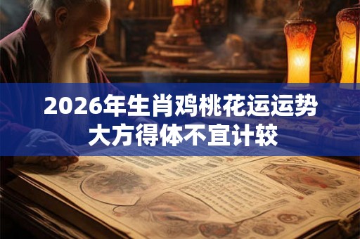 2026年生肖鸡桃花运运势 大方得体不宜计较 2026年生肖鸡桃花运运势 大方得体不宜计较