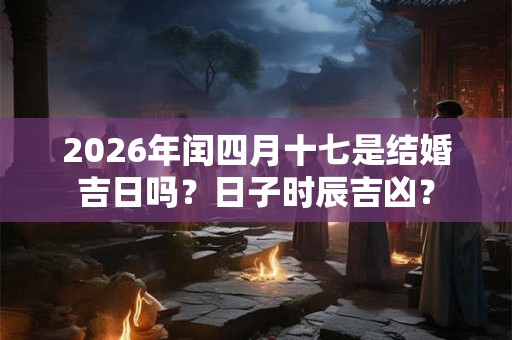 2026年闰四月十七是结婚吉日吗？日子时辰吉凶？