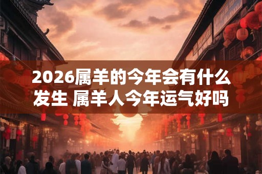 2026属羊的今年会有什么发生 属羊人今年运气好吗 2026属羊的今年会有什么发生 属羊人今年运气好吗