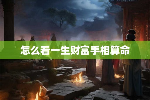 怎么看一生财富手相算命 怎么看一生财富手相算命
