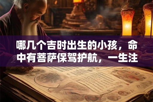 哪几个吉时出生的小孩，命中有菩萨保驾护航，一生注定有所成就！