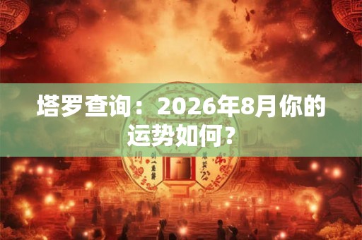 塔罗查询：2026年8月你的运势如何？