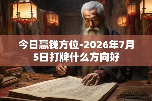 今日赢钱方位-2026年7月5日打牌什么方向好 今日赢钱方位-2026年7月5日打牌什么方向好