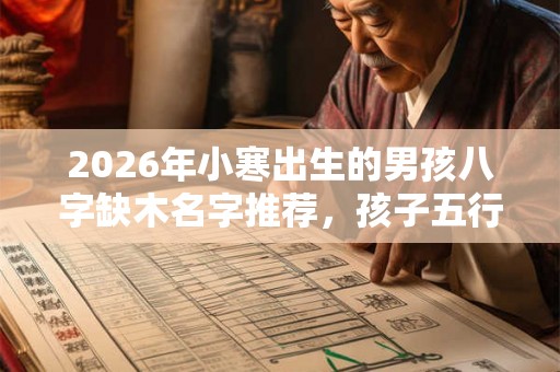 2026年小寒出生的男孩八字缺木名字推荐，孩子五行是缺木吗？