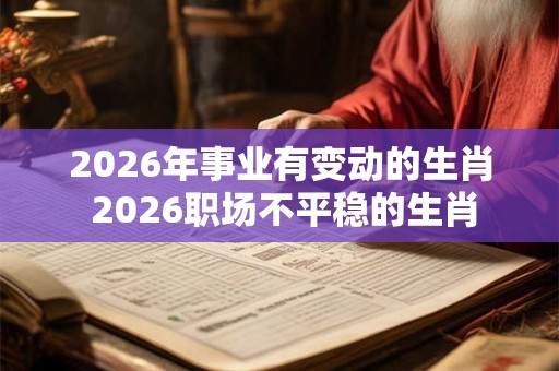 2026年事业有变动的生肖 2026职场不平稳的生肖