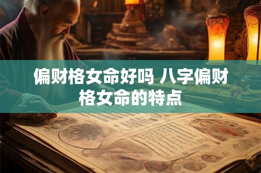偏财格女命好吗 八字偏财格女命的特点