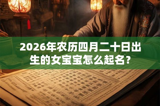 2026年农历四月二十日出生的女宝宝怎么起名？