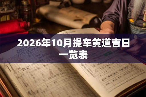 2026年10月提车黄道吉日一览表