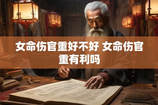 女命伤官重好不好 女命伤官重有利吗